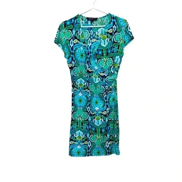 Jones New York petite lightweight, summer dress w cap sleeves - Picture 4 of 8